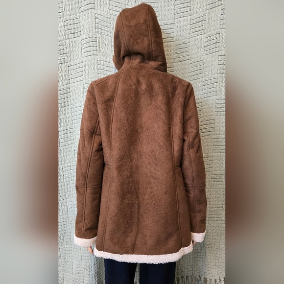 Koolaburra by UGG Faux Suede Shearling Jacket Size Large - Picture 11 of 16